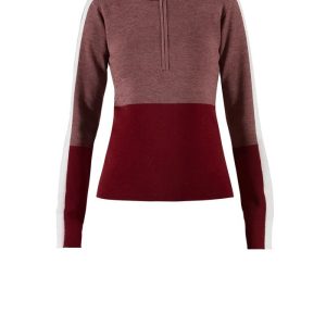 Blue – Fleur merino zip knit