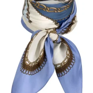 KatrinUri – Blue Horse Silk Scarf