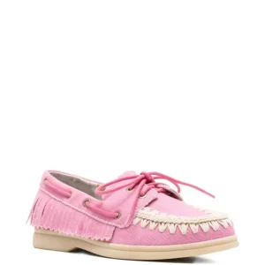 Mou – Vintage Denim Moccasin fringes