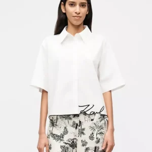 Karl Lagerfeld – Signature poplin shirt