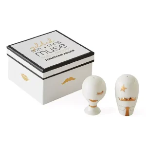 JONATHAN ADLER – Gilded Mr & Mrs Muse Salt&Pepper