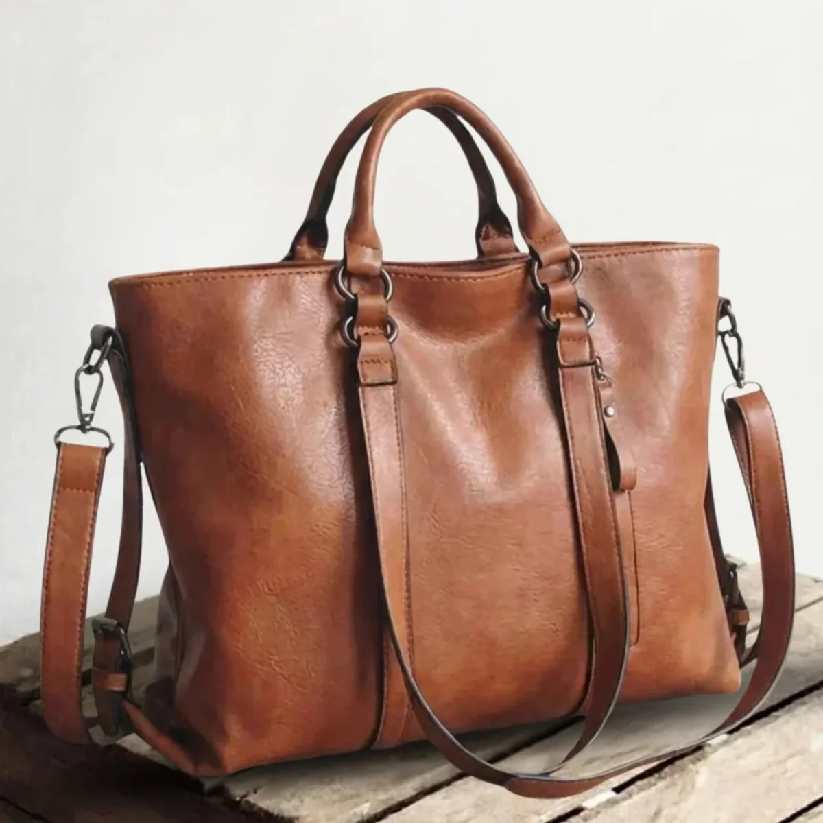 Ella™ – Flere Kompartments Strukturert Tote Bag